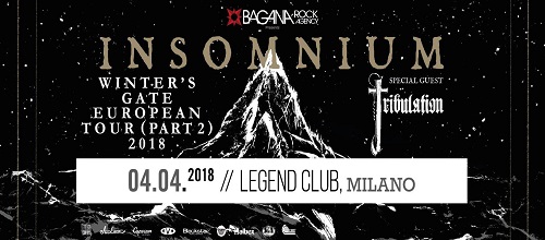 INSOMNIUM + TRIBULATION – 4 aprile Legend Club, Milano